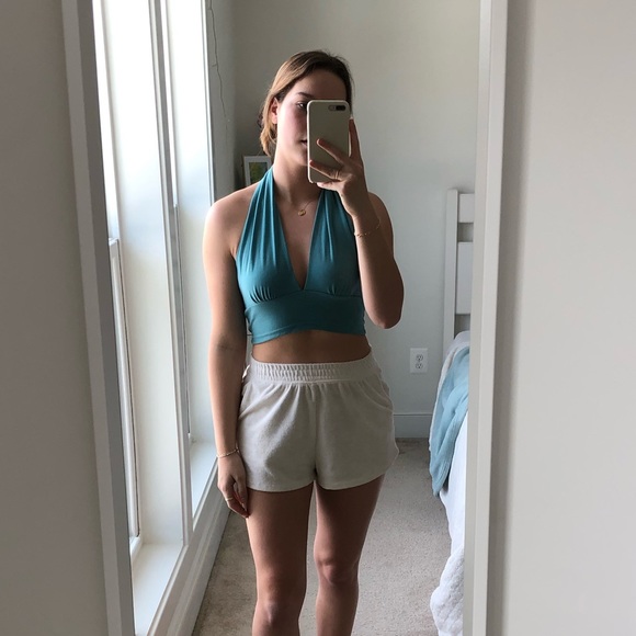 Princess Polly Tops - NEW cute turquoise halter top